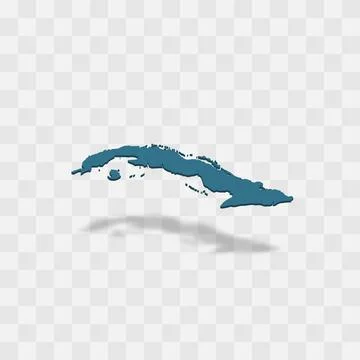 Cuba vector map silhouette Stock Illustration