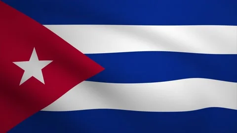 Cuba Waving Flag Background Animation. Looping seamless 3D animation. Motio.. Stock Footage 232215294