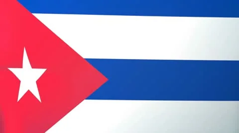 Cuba Waving Flag Stock Footage 10761752