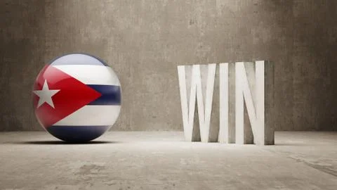 Cuba. Win Concept. Stock Illustration