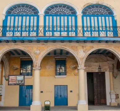 Cuba window architecture building 2013 Stock Photos