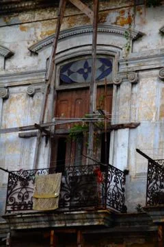Cuban balcony Stock Photos