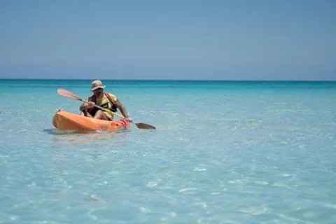 In the Cuban beach relax Stock Photos