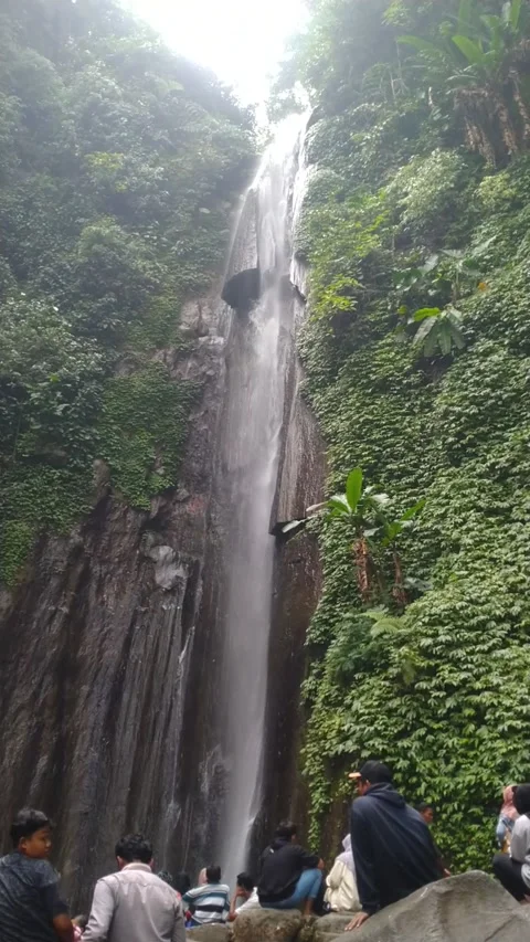 Cuban Canggu Waterfall Stock Footage 207426185