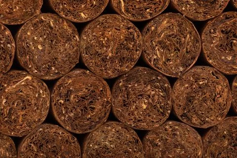 Cuban cigar texture Stock Photos