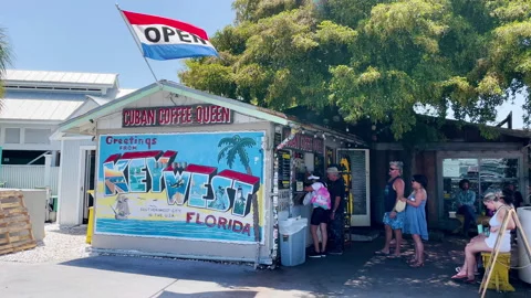 Cuban Coffee Queen stand Stock Footage 197339103