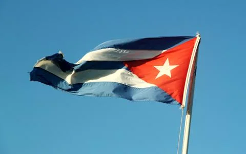 Cuban flag Stock Photos