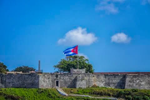 Cuban flag Stock Photos