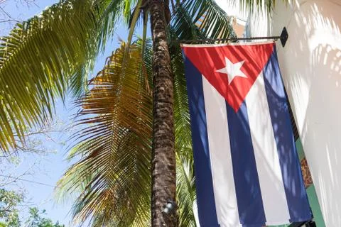 Cuban flag Stock Photos