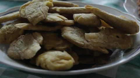 Cuban food served on table Stock Footage 45523913