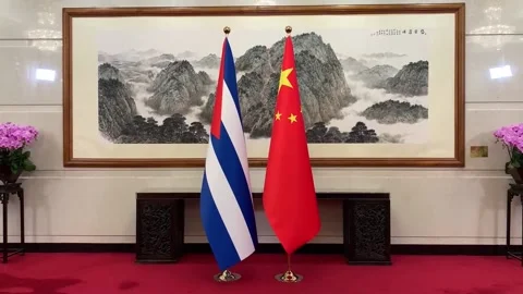 Cuban foreign minister underscores priority of strategic ties with China, Beijin Vídeos de archivo 308907783
