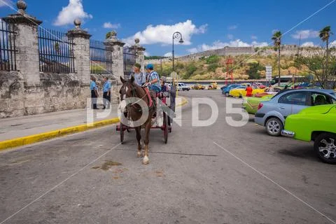 Cuban heritage and historical site. CUBA 2017. Stock Photos