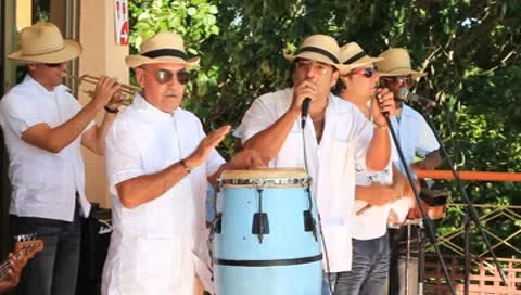 Cuban musical performance Stock Footage 10592981