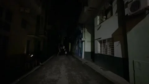 Cubans bang pots and pans to protest frequent power outages, La Habana, CU - 06  Stock Footage 341608092
