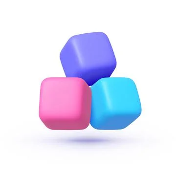 Cube 3d, great design for any purposes. Vector illustration Stock Illustration