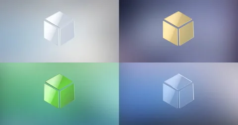 Cube 3d Icon Stock Footage 67205943