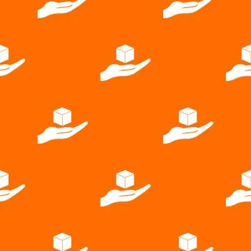 Cube 3d model pattern seamless 스톡 일러스트