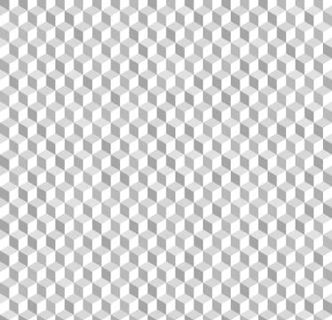 Cube 3D pattern. Vector seamless geometric background Stock Illustration