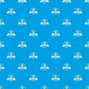 Cube 3d printing pattern vector seamless blue 스톡 일러스트