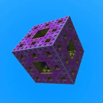 Cube 3d rendering. Cube with tech patterns. Copyright: xZoonar.com/BrucexR... Stock Photos