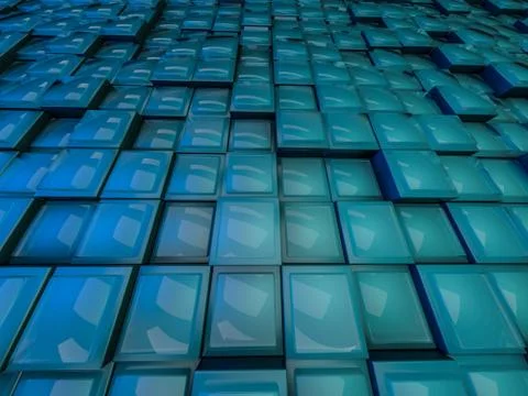 Cube abstract background. 3D Stock Illustration