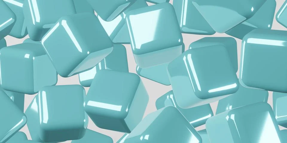 Cube Abstract background 3d illustration Stock Illustration