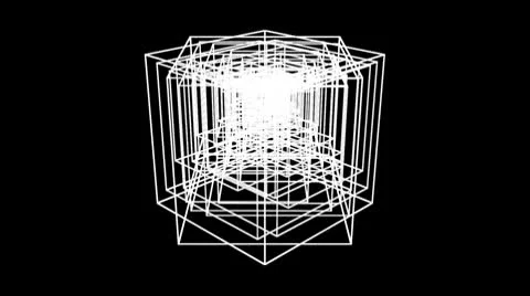 Cube Array shift 動画素材 10687049