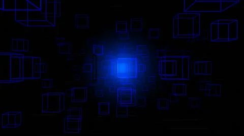 Cube Arrays Loop 10 Stock Footage 59942576