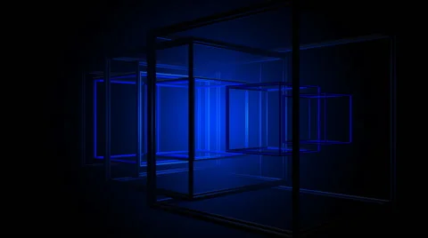 Cube Arrays Loop 13 Stock Footage 59942541
