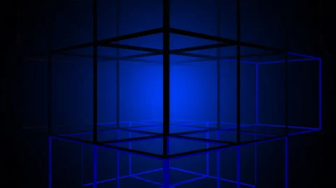 Cube Arrays Loop 5 Stock Footage 59943235