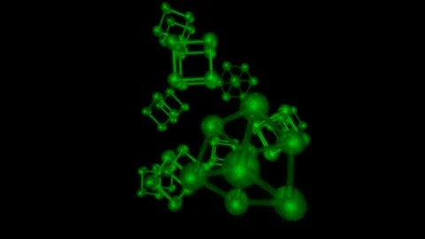 Cube atom array Stock Footage 99441794