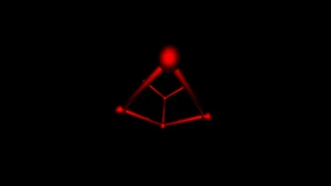 Cube atom spin Stock Footage 99440917