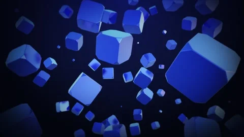 Cube Background Loop Stock Footage 344382403