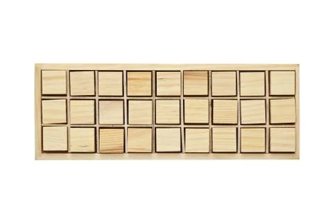 Cube blocks on white background Stock Photos