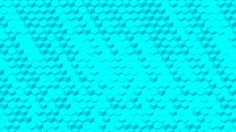 Cube box 3D virtual isometric shuffle wave and hexagon pattern, Blockchain Stock Footage 109522014
