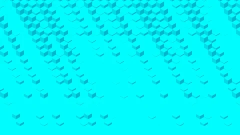 Cube box 3D virtual isometric shuffle wave and hexagon pattern, Blockchain Stock Footage 109522226