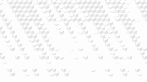 Cube box 3D virtual isometric shuffle wave and hexagon pattern, Blockchain Stock Footage 110832991