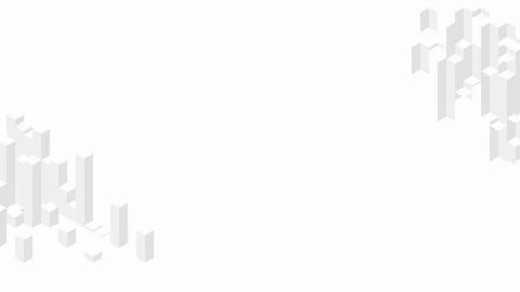 Cube box square bar 3D virtual isometric shuffle wave pattern, Blockchain Stock Footage 111353116