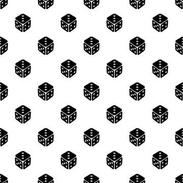 Cube casino pattern vector seamless Illustrazione stock