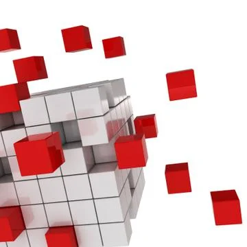 Cube chaos Stock Illustration