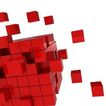 Cube chaos Stock Illustration