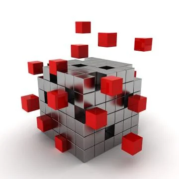 Cube chaos Stock Illustration