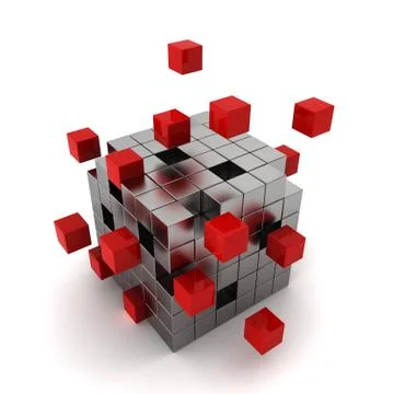 Cube chaos Stock Illustration