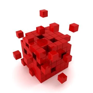 Cube chaos Stock Illustration