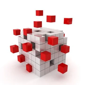 Cube chaos Stock Illustration