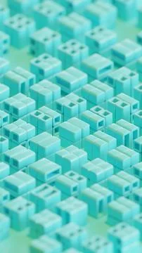 Cube Composition 3d Render Illustration Background 09 Stock Illustration