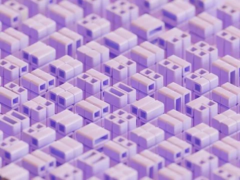 Cube Composition 3d Render Illustration Background 08 Stock Illustration