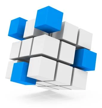 The cube concept Stock Illustration