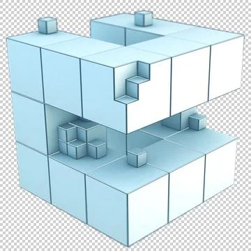 Cube Construct Illustrazione stock