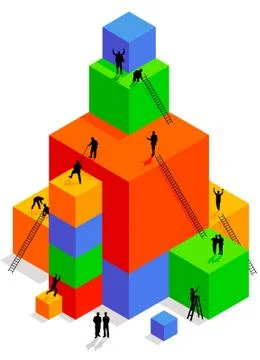 Cube Construction Stock Illustration